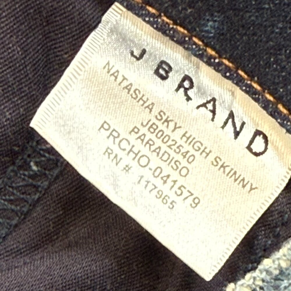 / J Brand Natasha Sky High Skinny Jean Stretch High Rise Sz 25    - 1A2672 - Picture 5 of 8